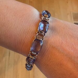 Swarovski Purple Gemstone 7 inch bracelet